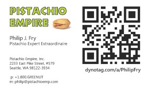 Philip J. Fry Business Card