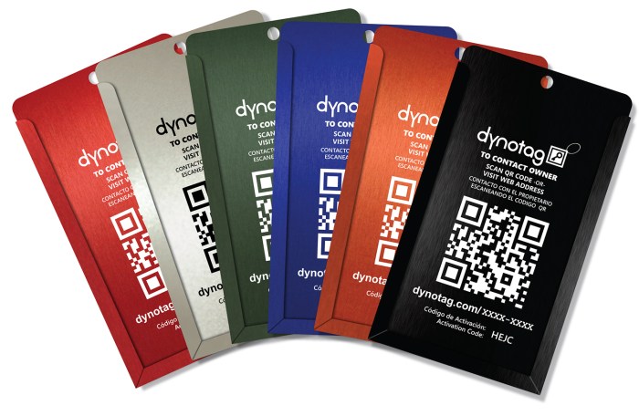 New convertible tag selection from Dynotag!